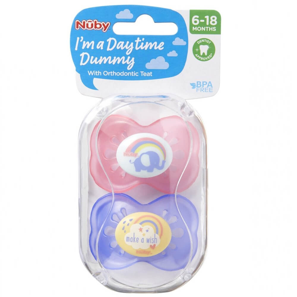 Nuby Daytime Dummies 6-18 Months